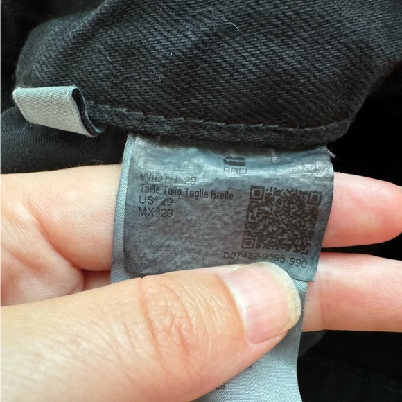 G-Star Raw 3301 Straight Denim shorts Black Jeans - 29 - Picture 10 of 15